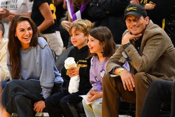 Ashton Kutcher & Mila Kunis Hold Hands With Kids Wyatt, 5, & Dimitri, 3, On Cute Family Outing — Pic