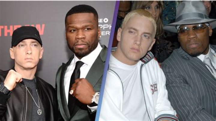Eminem, 50 Cent & Dr. Dre Reunite Take Pic At Walk Of Fame Ceremony – Hollywood Life
