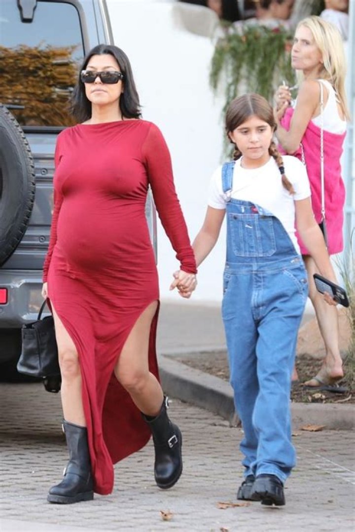 Kourtney Kardashian Sizzles In A Sheer Top Stepping Out To Dinner In Paris With Daughter Penelope, 7